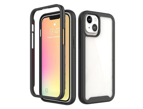 Funda TPU + acrílico negro a prueba de choques/moldura preta por iPhone 13 6.1