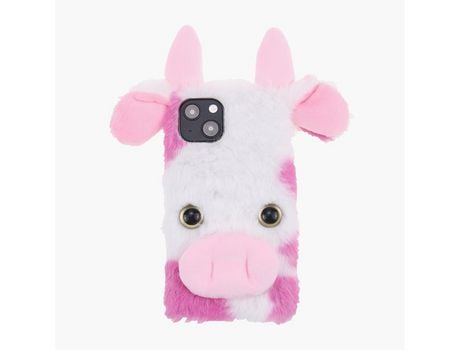 Funda TPU patrón de desenho 3D fofo branco por iPhone 13 mini 5.4