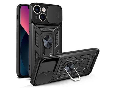 Funda TPU con suporte negro por iPhone 13 6.1