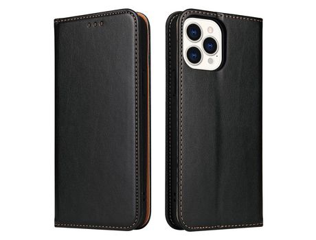 Funda PU + TPU con suporte y porta-tarjetas negro por iPhone 13 Pro 6.1