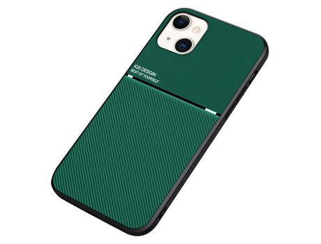 Funda TPU + PU recorte preciso verde por iPhone 13 mini 5.4