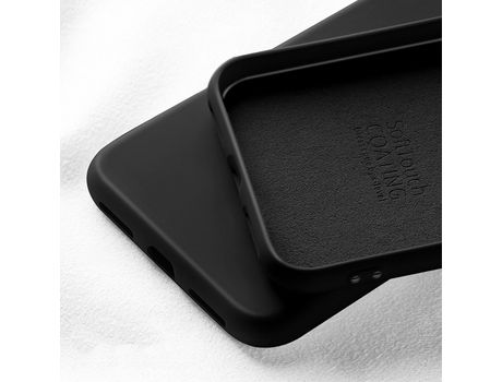 Carcasa silicona líquido anti-queda fino y macio negro por Apple iPhone 7/8