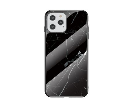 Carcasa TPU combinación de textura de mármol negro por Apple iPhone 12 Max/Pro 6.1