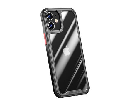 Carcasa TPU resistente ao choque claro negro por Apple iPhone 12 Max/iPhone 12 Pro 6.1