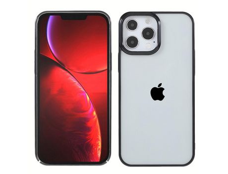 Funda TPU X-LEVEL negro galvanizado por iPhone 13 Pro Max 6.7