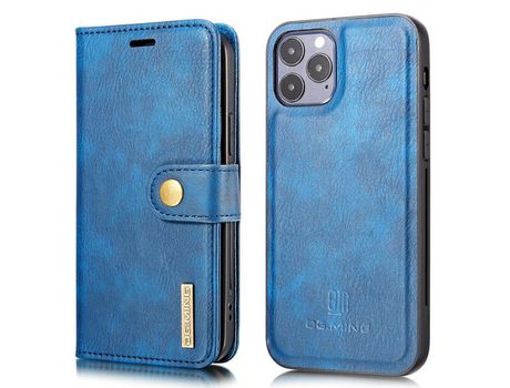 Funda PU DG.MING desmontable 2 en 1 azul por iPhone 13 mini 5.4