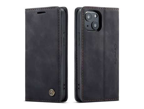 Funda PU + TPU CASEME autoabsorbente con fundo negro por iPhone 13 mini 5.4