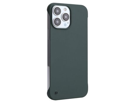 Funda TPU ENKAY emborrachado fosco a prueba de choques verde escuro por iPhone 12 Pro Max 6.7