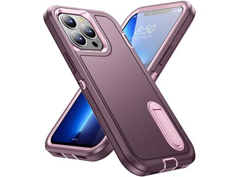 Funda TPU con muleta rojo arroxeado/rosa por iPhone 13 Pro 6.1