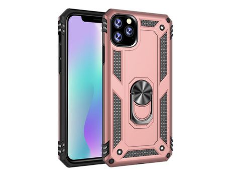 Carcasa TPU armadura híbrido con suporte ouro rosa por Apple iPhone XS Max 6.5 pouces (2019)