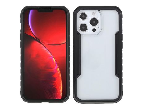 Funda TPU + acrílico anti-queda híbrido negro por iPhone 13 Pro Max 6.7