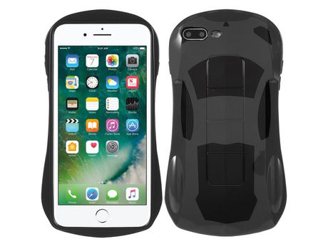 Funda TPU estilo de carro esportivo 3D negro por iPhone 7 Plus/8 Plus 5.5 inch