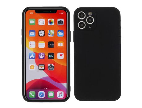 Carcasa silicona piel mate flexible negro por Apple iPhone 11 Pro Max 6.5