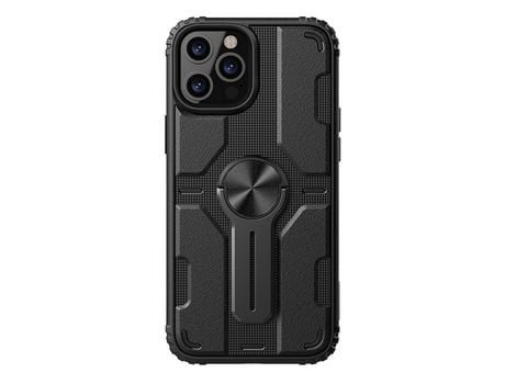 Carcasa TPU montagen con muleta negro por Apple iPhone 12/12 Pro