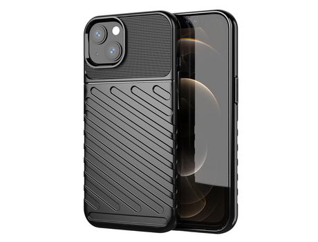 Funda TPU textura de sarja preta por iPhone 13 6.1