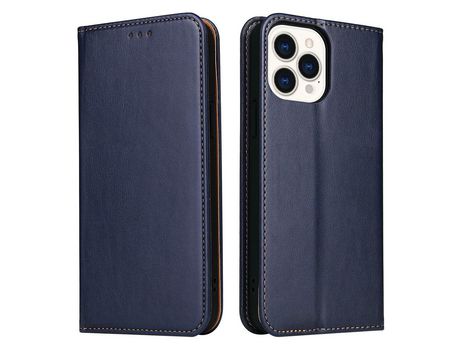 Funda PU + TPU con suporte y porta-tarjetas azul por iPhone 13 Pro 6.1