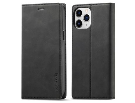Funda PU + TPU LC.IMEEKE autoabsorbente con fundo negro por iPhone 13 Pro Max 6.7