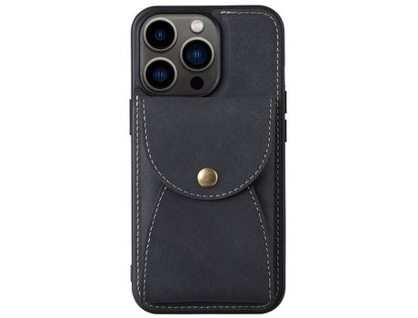 Funda TPU + PU VILI desmontable 2 en 1 magnético con suporte por tarjeta negro por iPhone 13 Pro 6.1