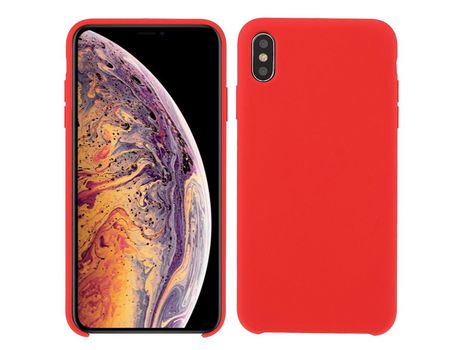 Funda silicone sólido a prueba de choques rojo Anti-lágrimas por iPhone XS Max 6.5