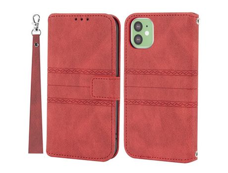 Funda PU + TPU patrón rojo por iPhone 11 6.1