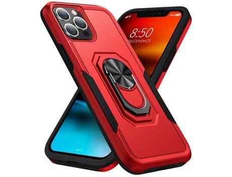 Funda TPU con muleta rojo/negro por iPhone 12 Pro 6.1