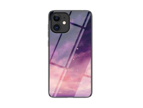 Carcasa TPU combinación de patrón de cielo estrelado cielo roxo por Apple iPhone 12 5.4