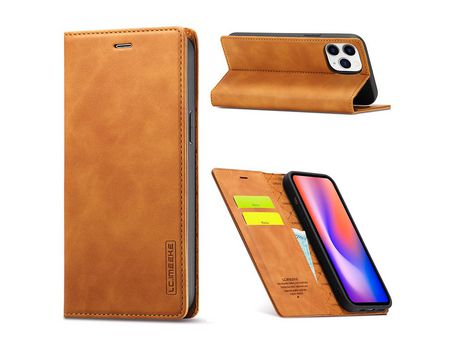 Carcasa PU forte sensación de líquido magnético marrom por Apple iPhone 12/12 Pro