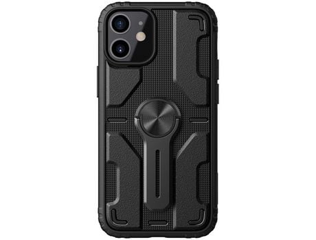 Carcasa TPU montagen con muleta negro por Apple iPhone 12 Mini