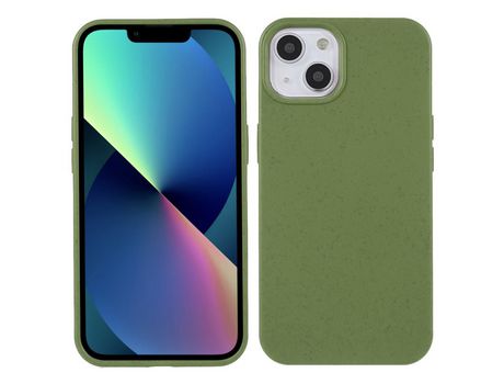 Funda TPU anti-queda estilo palha de trigo verde enegrecido por iPhone 13 mini 5.4