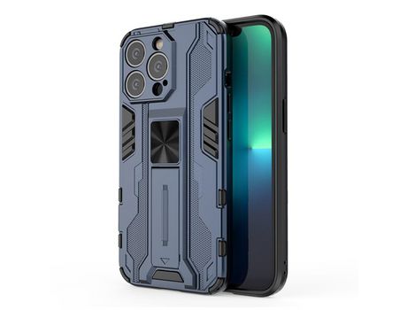 Funda TPU a prueba de choques con suporte azul por iPhone 13 Pro 6.1