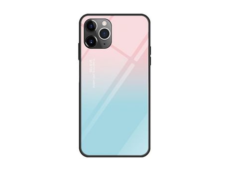 Carcasa TPU impresión patrón rosa/cian por Apple iPhone 12 Pro/12 Max 6.1