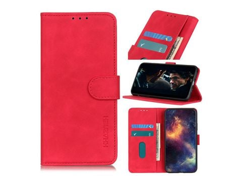 Carcasa PU retro rojo por Apple iPhone 12 Max/12 Pro 6.1