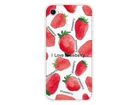 Carcasa TPU impresión patrón bonito flexible morango por Apple iPhone SE (2nd Gen)/7/8