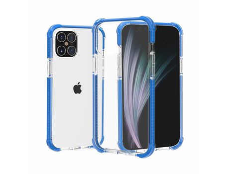 Carcasa TPU híbrido à prova de caídas con almofada azul por Apple iPhone 12 Max 6.1