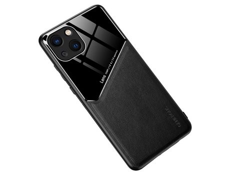 Funda TPU + PU corte preciso negro por iPhone 13 6.1
