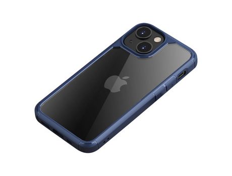 Funda TPU + acrílico IPAKY anti-queda camada dupla simples híbrido azul por iPhone 13 mini 5.4