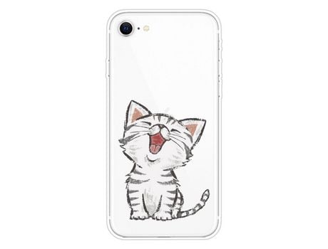 Carcasa TPU impresión patrón bonito flexible gato por Apple iPhone SE (2nd Gen)/7/8