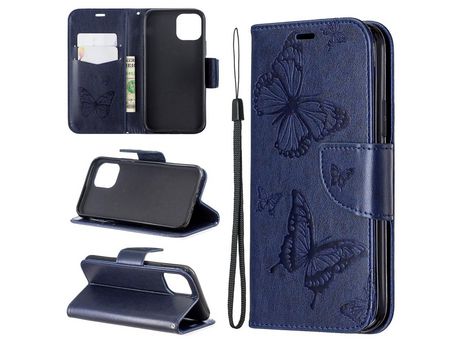 Carcasa PU polilla azul por Apple iPhone XS/X 5.8 pouces (2019)