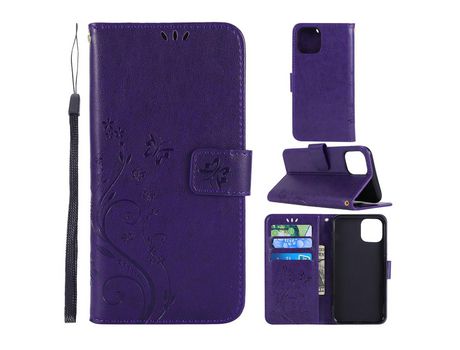Carcasa PU polilla roxo oscuro por Apple iPhone XR 6.1 pouces (2019)