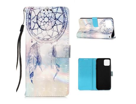 Carcasa PU impresión patrón con bandolera apanhador de sonhos de penas por Apple iPhone 12 5.4