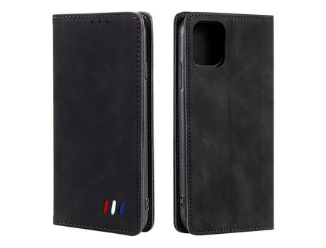 Funda PU + TPU negro auto-absorvido por iPhone 13 mini 5.4
