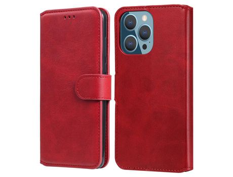 Funda PU + TPU pára-quedas rojo por iPhone 13 Pro 6.1