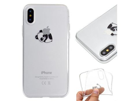 Carcasa TPU impresión patrón flexible panda deitado por Apple iPhone XR 6.1