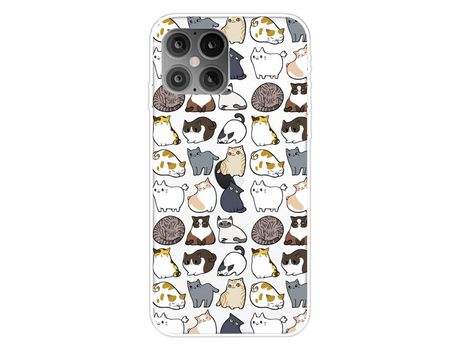 Carcasa TPU impresión patrón gatos por Apple iPhone 12 Pro/iPhone 12 Max 6.1
