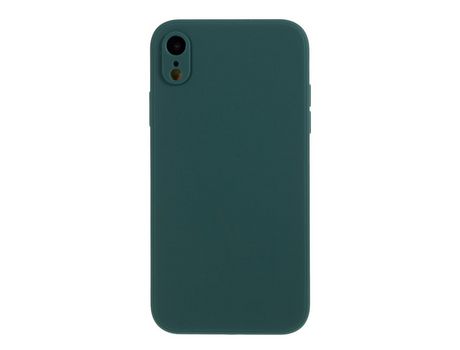 Carcasa silicona piel mate flexible verde oscuro por Apple iPhone XR 6.1