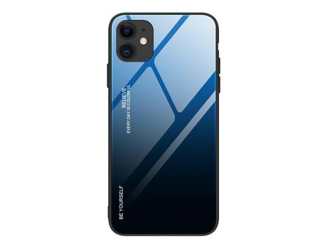 Carcasa TPU gradiente de color híbrido azul/negro por Apple iPhone 12 Pro/Max 6.1