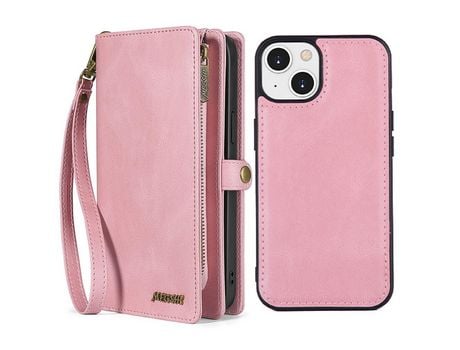 Funda PU absorción magnética desmontable ouro rosa por iPhone 13 mini 5.4