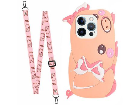 Funda TPU con bandolera porco por iPhone 13 Pro 6.1