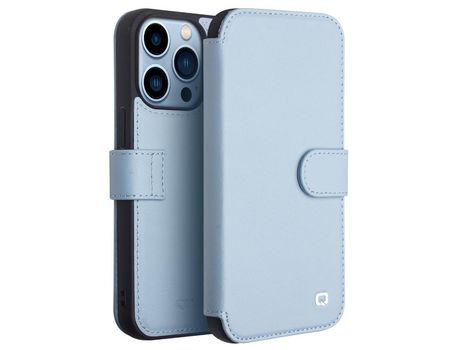Funda de couro genuino Cerrar magnético azul por iPhone 13 Pro 6.1