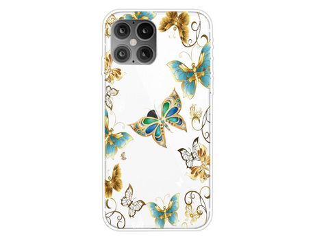 Carcasa TPU impresión de normas flexible polilla por Apple iPhone 12 Pro/iPhone 12 Max 6.1